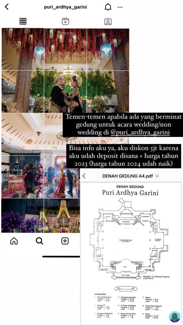 gedung batal nikah © Twitter gedung batal nikah © Twitter