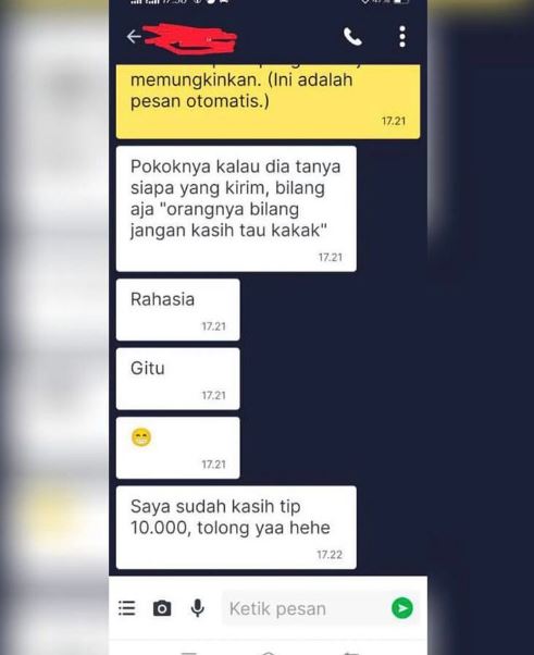 Chat lucu driver ojek online dapat kerjaan sampingan freepik.com