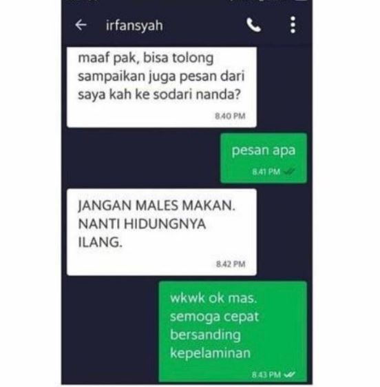 Chat lucu driver ojek online dapat kerjaan sampingan freepik.com