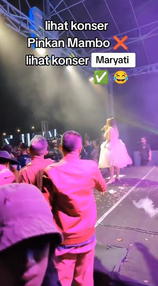 momen pinkan pamerkan arya khan manggung © TikTok momen pinkan pamerkan arya khan manggung © TikTok