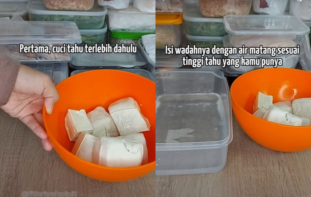Tanpa dikukus, ini cara menyimpan tahu di kulkas agar awet satu minggu