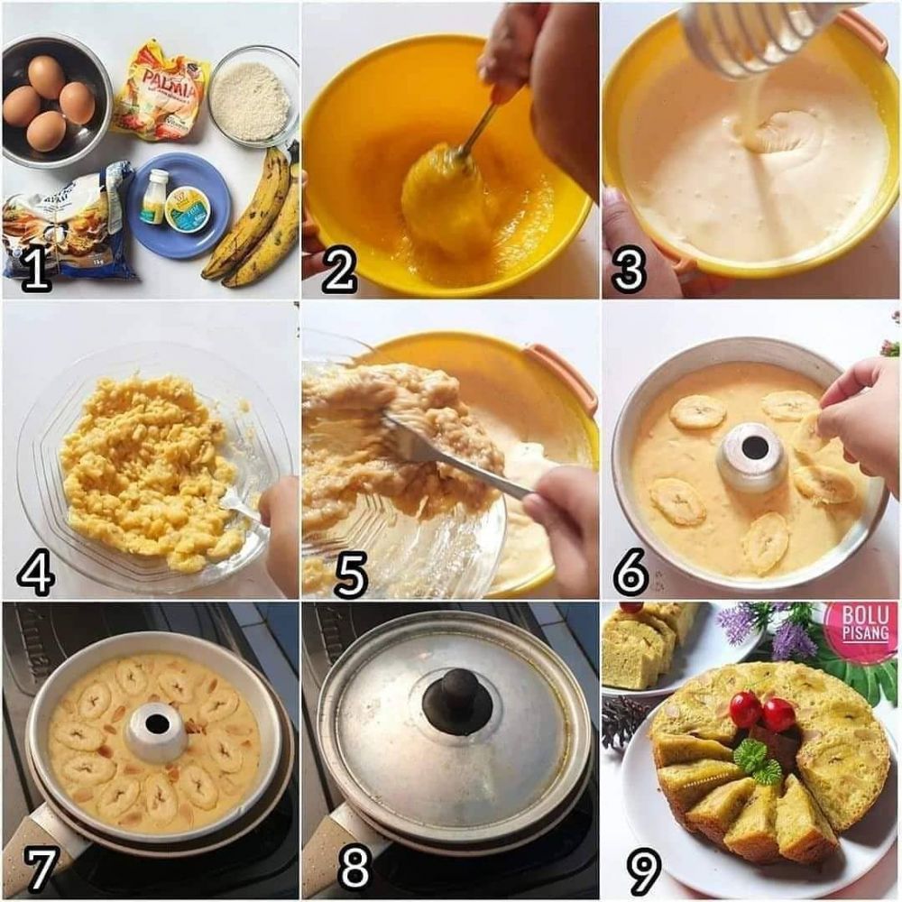 31 Resep bolu pisang panggang, enak, lembut, dan antibantat