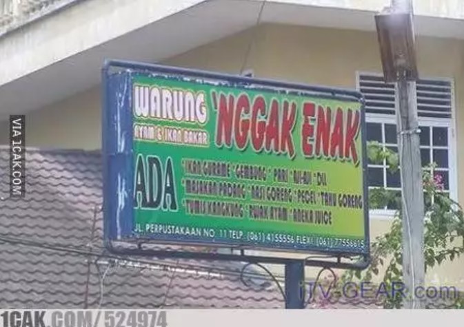 Tulisan warung bikin salting Berbagai sumber Tulisan warung bikin salting Berbagai sumber