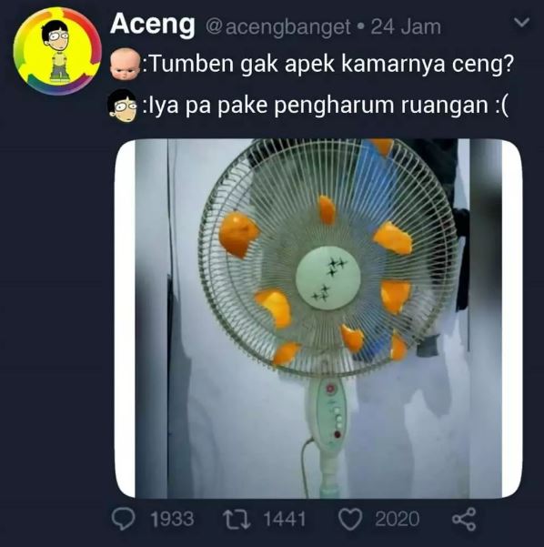 cara orang pasang pengharum ruangan pada kipas angin Berbagai sumber