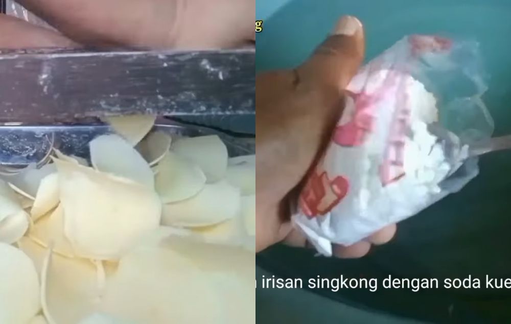 Trik bikin keripik singkong yang renyah dan tidak lengket saat digoreng, cukup tambah 2 bahan dapur