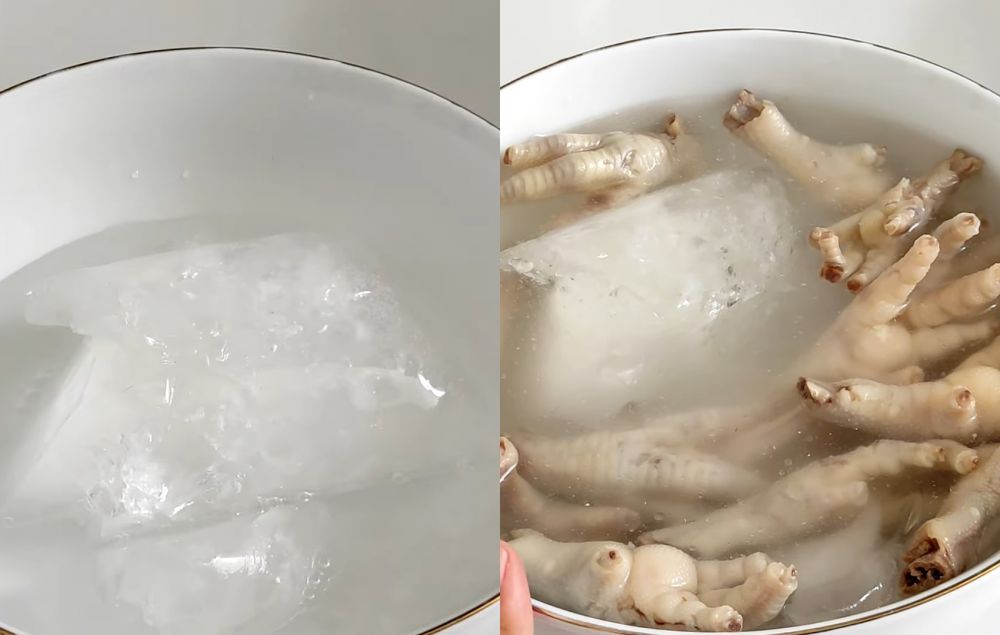 Bukan pakai baking soda, begini trik mudah memisahkan ceker ayam dari tulangnya