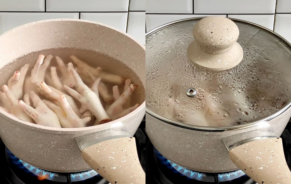 Bukan pakai baking soda, begini trik mudah memisahkan ceker ayam dari tulangnya