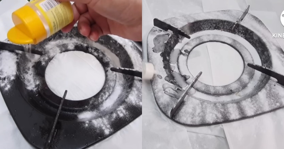 Tanpa sitrun atau air panas, ini trik bersihkan kerak membandel di tungku kompor pakai 2 bahan dapur