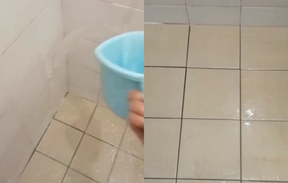 Hanya ditambah 1 bahan dapur, ini cara bersihkan noda kuning bandel keramik kamar mandi tanpa disikat