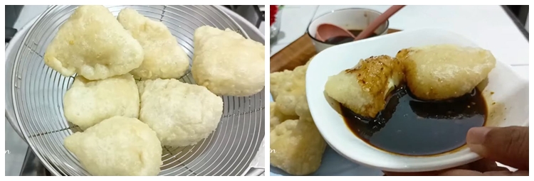 Tanpa direbus dulu, ini trik goreng pempek agar matang merata, tak meletup, dan antilengket di wajan