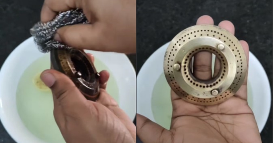 Tanpa sitrun, ini cara bersihkan noda gosong di burner kompor cukup tambah 3 bahan dapur