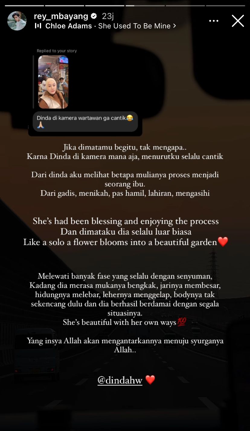 Rey Mbayang bela Dinda Hauw © berbagai sumber Rey Mbayang bela Dinda Hauw © berbagai sumber