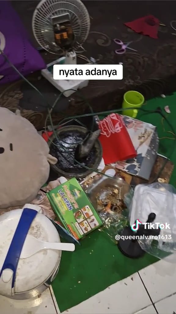 Kamar kos bak kapal pecah © TikTok
