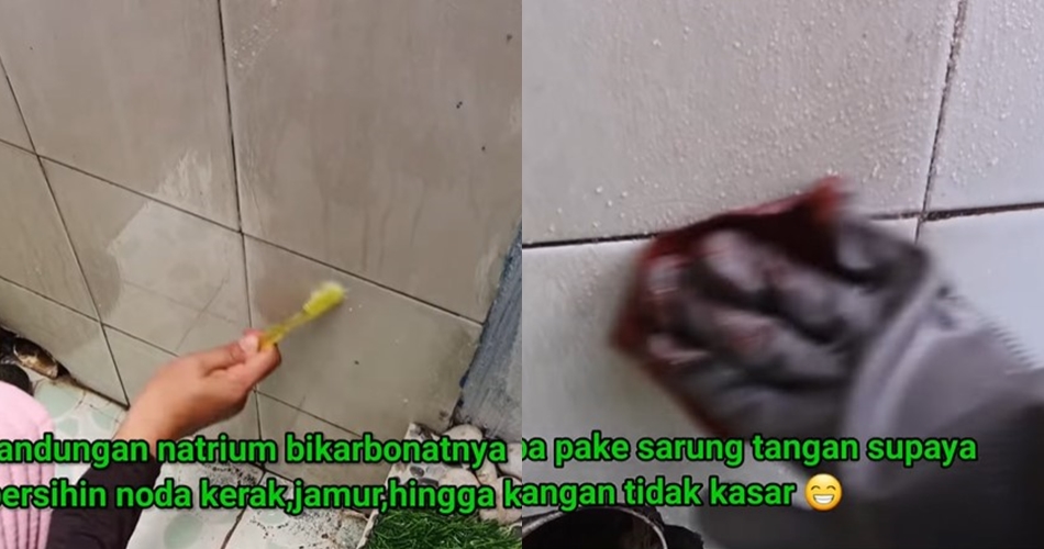 Tanpa sabun cuci piring, ini cara bersihkan kerak membandel di keramik kamar mandi pakai 2 bahan dapur