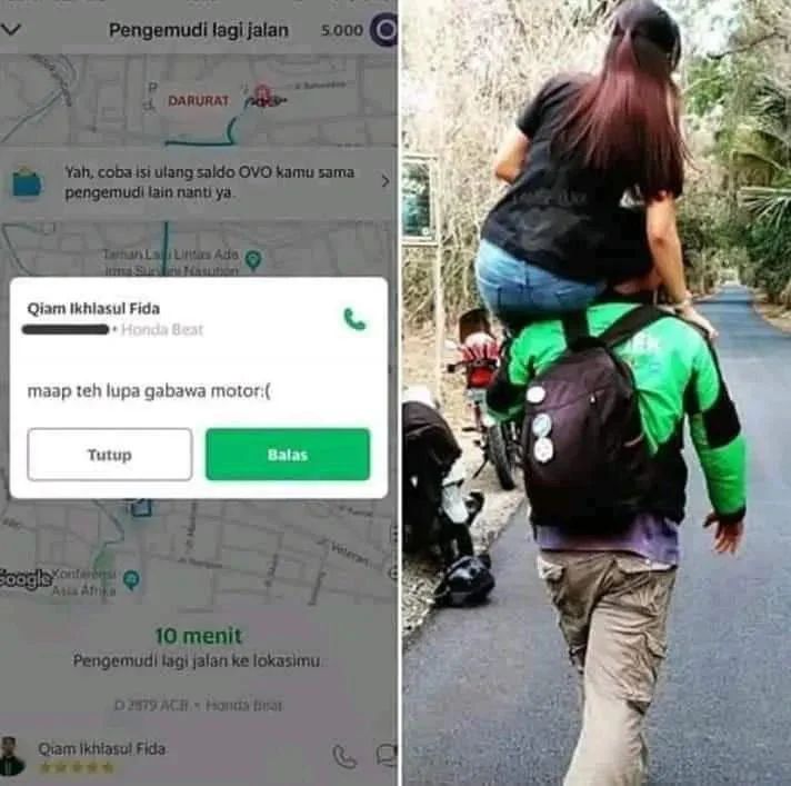 Kelakuan nyeleneh ojol Berbagai sumber Kelakuan nyeleneh ojol Berbagai sumber