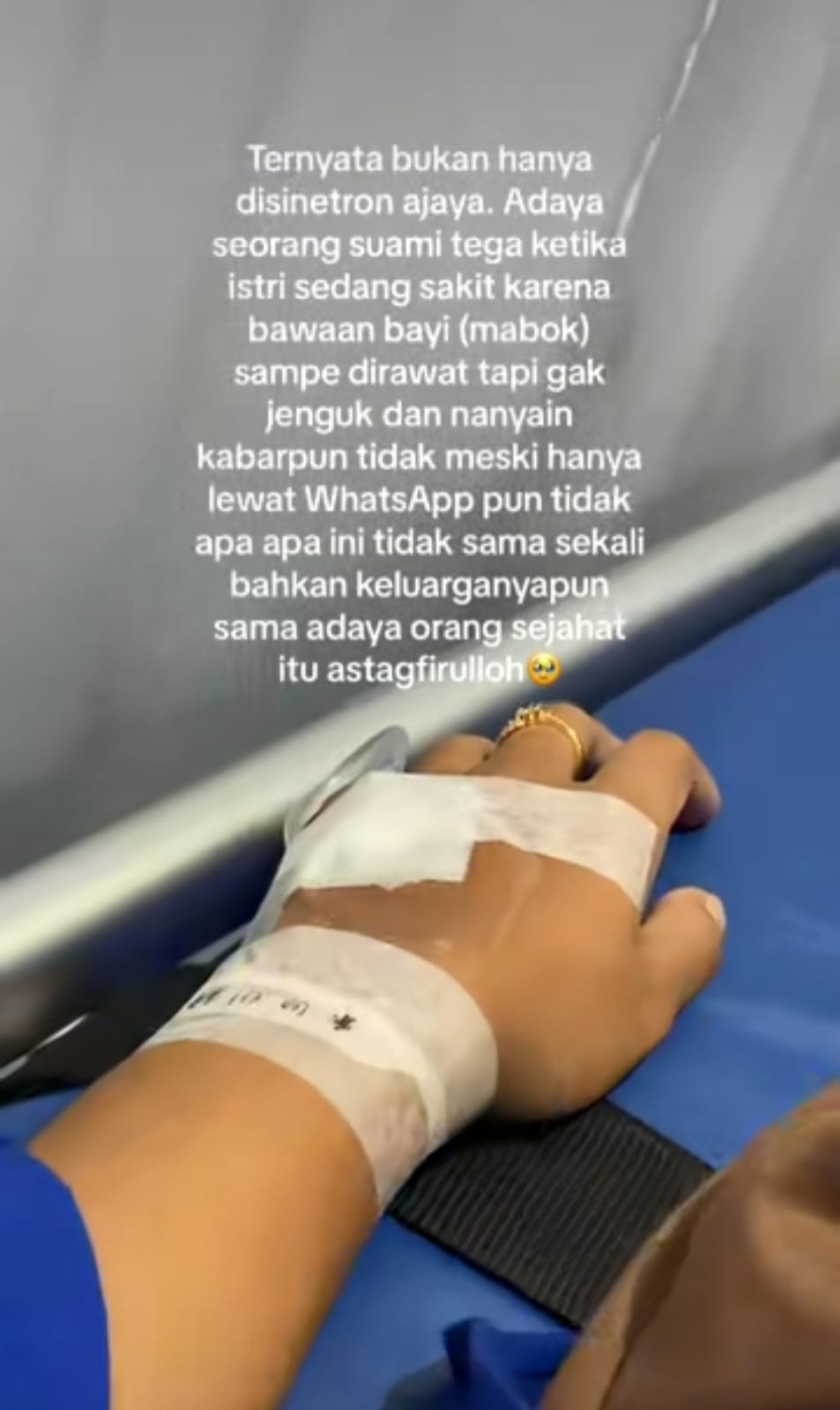 sakit tidak dirawat suami © TikTok
