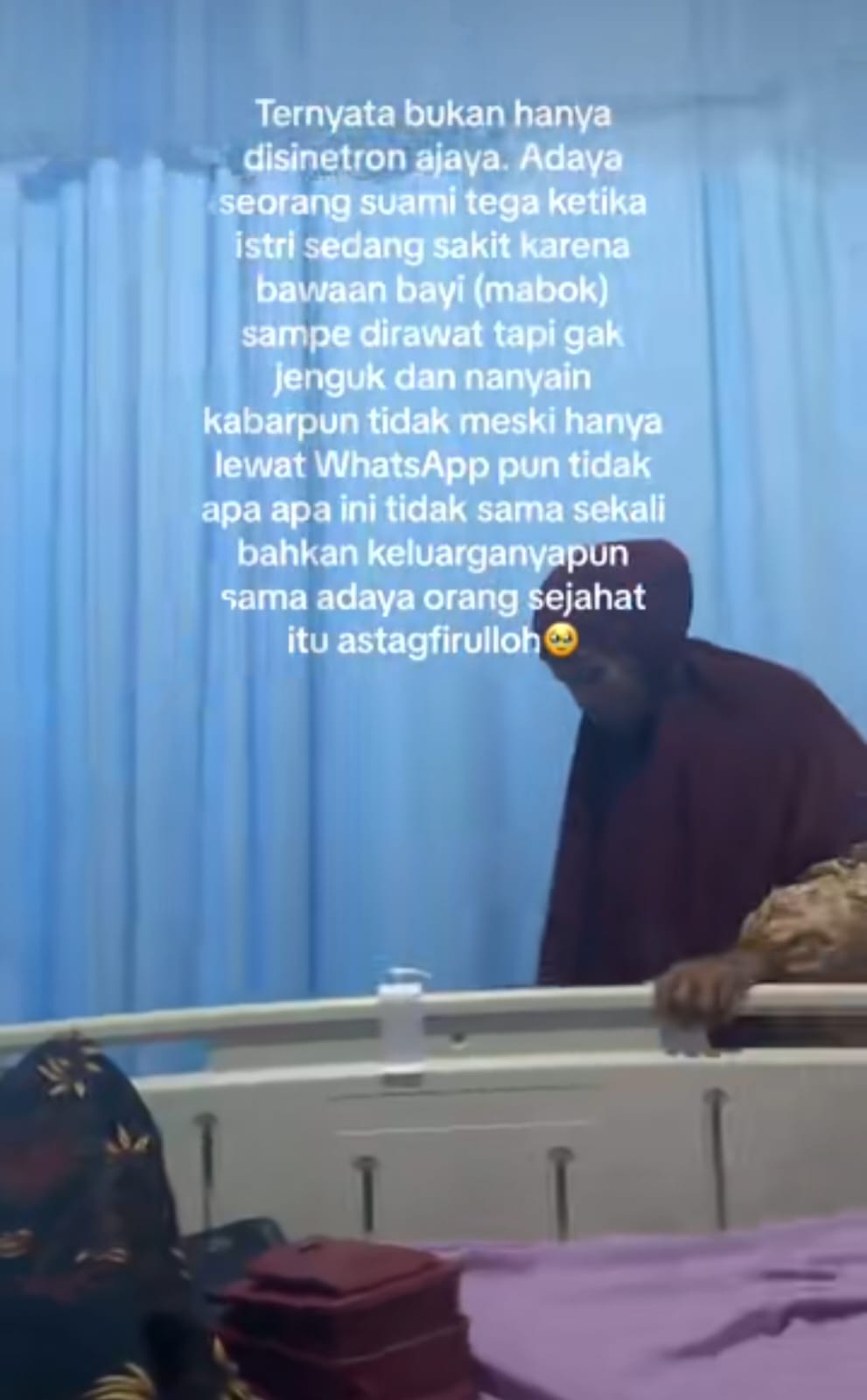 sakit tidak dirawat suami © TikTok