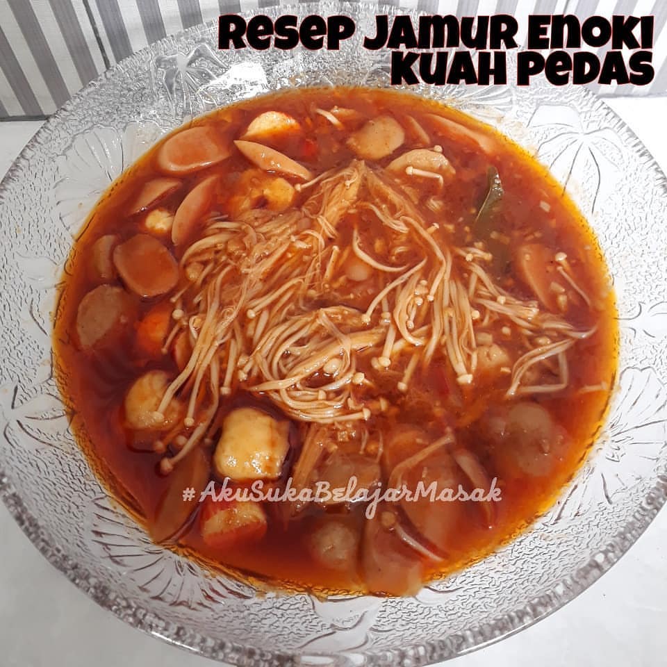 31 Resep olahan jamur enoki berbagai bumbu, sedap dan mudah dibuat