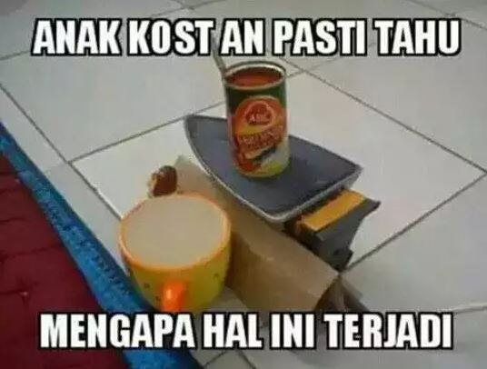 Potret kocak anak kos masak Berbagai sumber