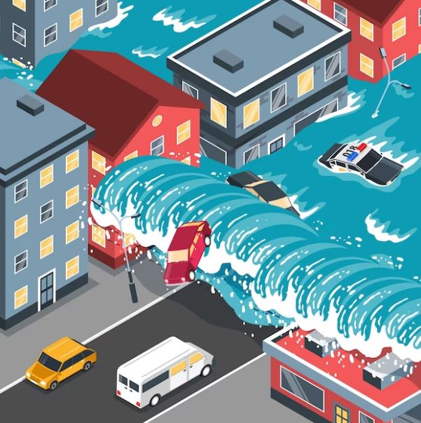 Arti mimpi melihat tsunami freepik.com