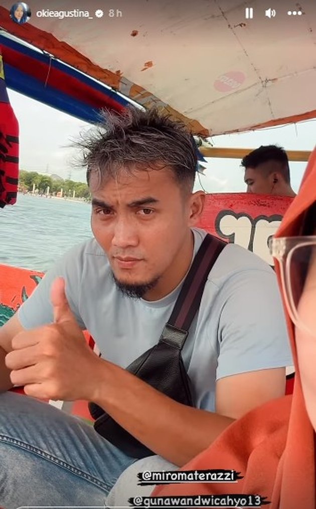 momen okie agustina liburan bareng mantan suami © instagram