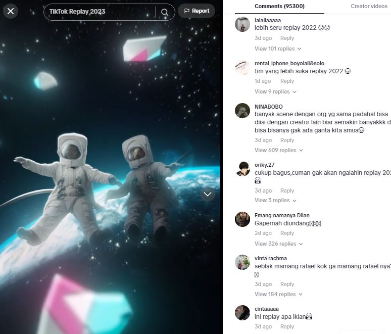 kritik tiktok replay 2023 © berbagai sumber kritik tiktok replay 2023 © berbagai sumber