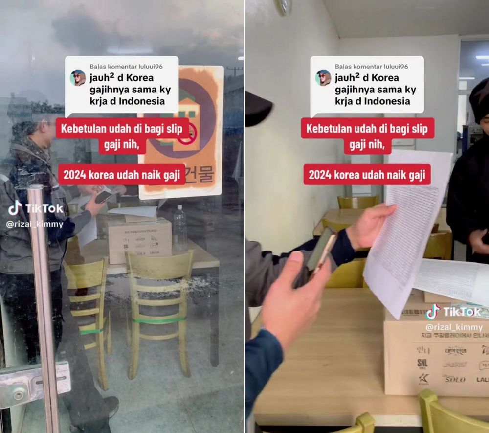gaji korea sama kayak indonesia © TikTok