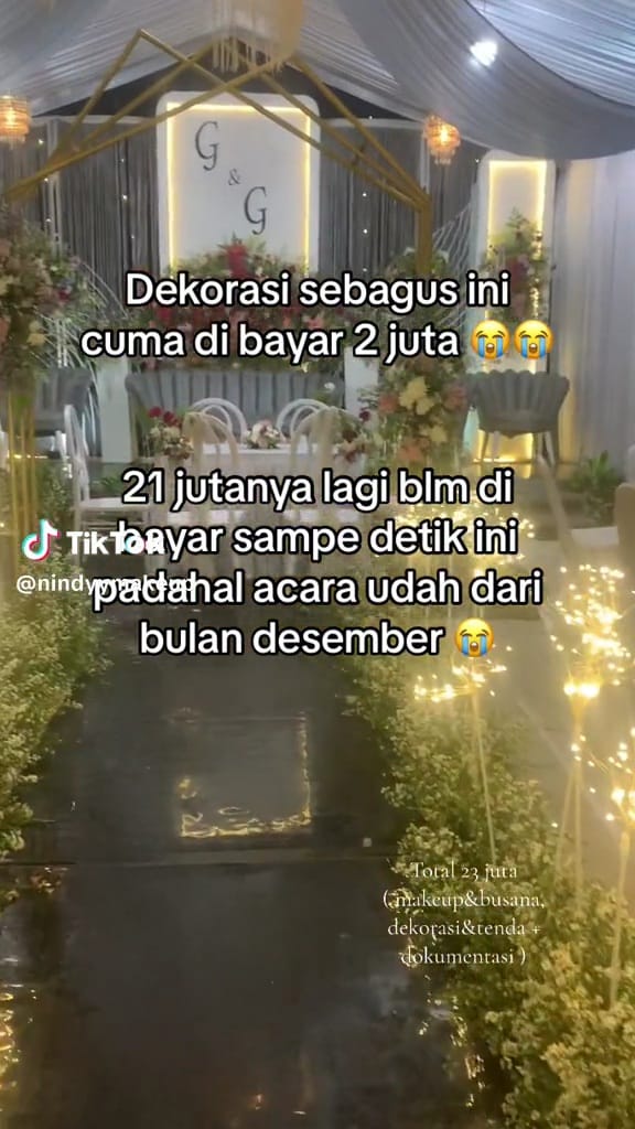 Nikahan modal dua juta  © TikTok Nikahan modal dua juta  © TikTok