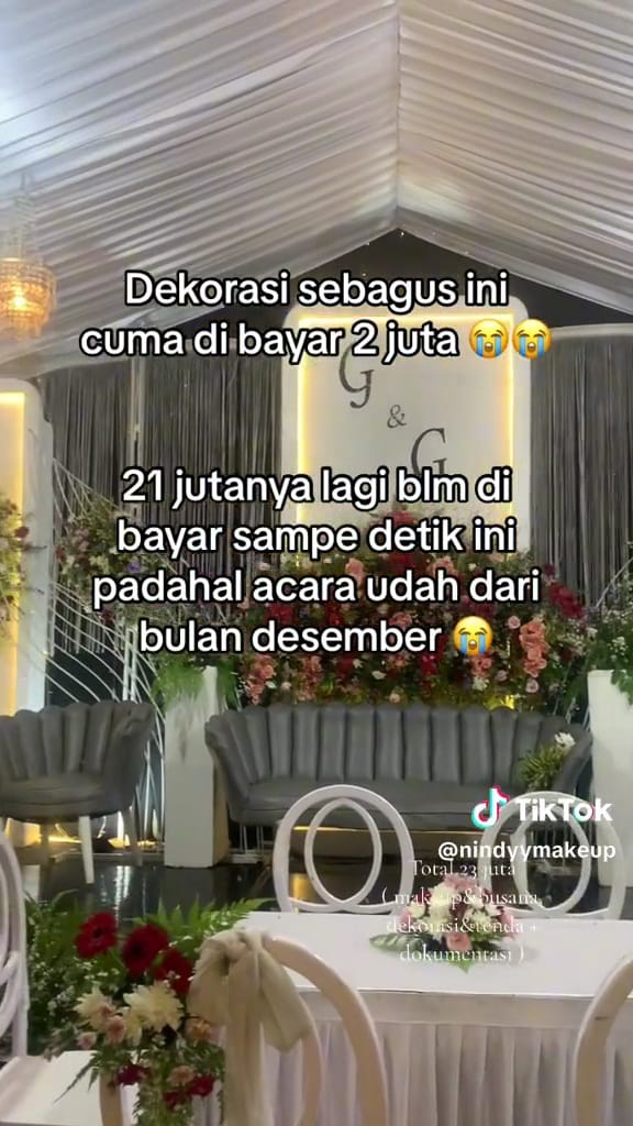 Nikahan modal dua juta  © TikTok Nikahan modal dua juta  © TikTok
