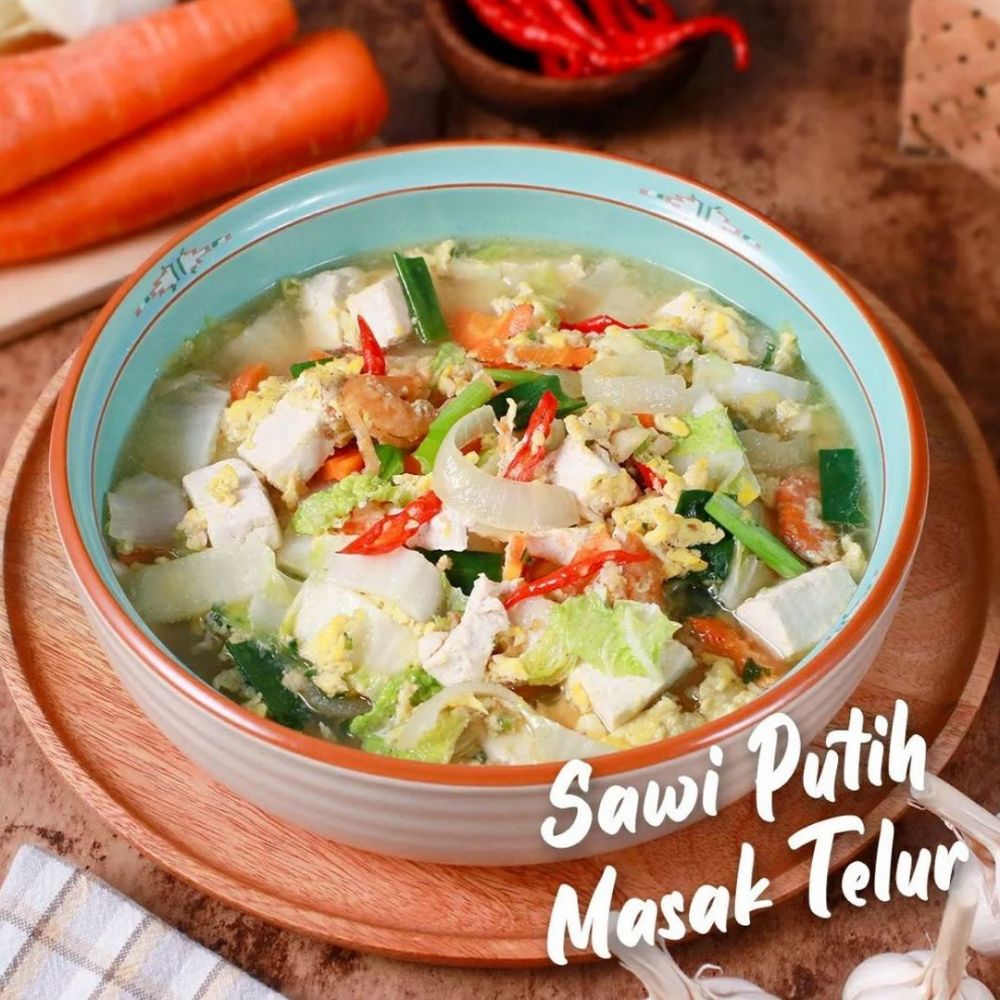 11 Resep sawi putih telur paling lezat, praktis, dan bikin nafsu makan meningkat