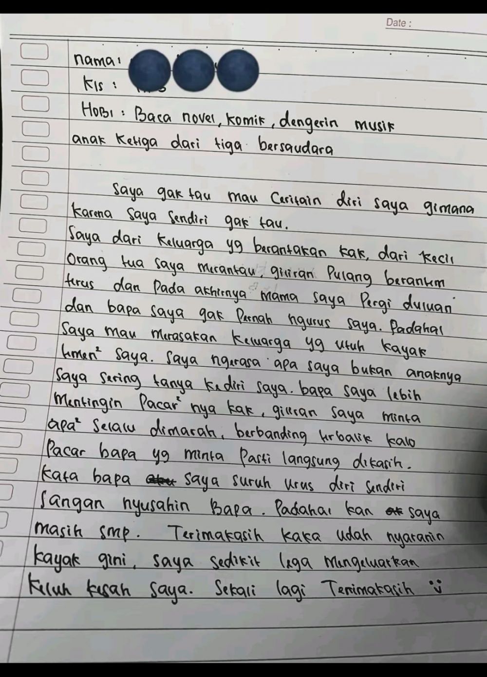 surat dari murid © TikTok