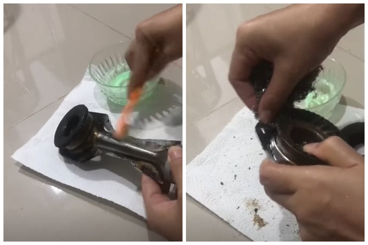 Bukan direndam sitrun, ini trik hilangkan kerak hitam di corong burner kompor cuma pakai 2 bahan dapur