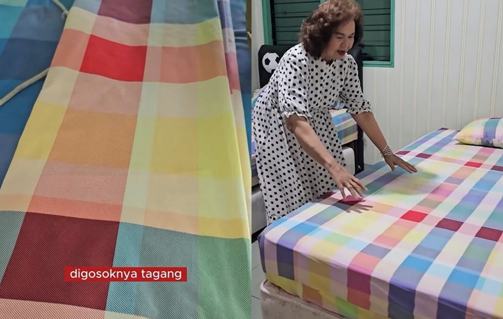 Tanpa disikat, cara unik mencuci sprei pakai 1 bahan masak ini hasilnya halus licin seperti baru