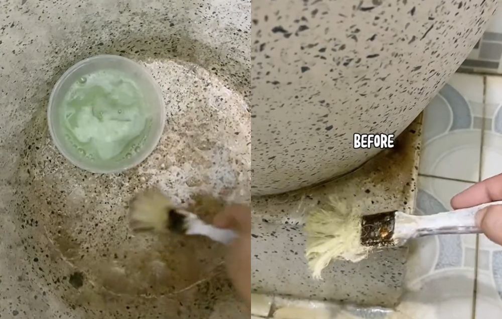 Tanpa disikat, ini cara hilangkan kerak kuning di bak mandi pakai tambahan 1 bahan dapur