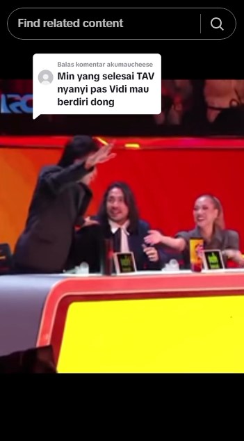 Momen Vidi Aldiano tetap profesional © TikTok