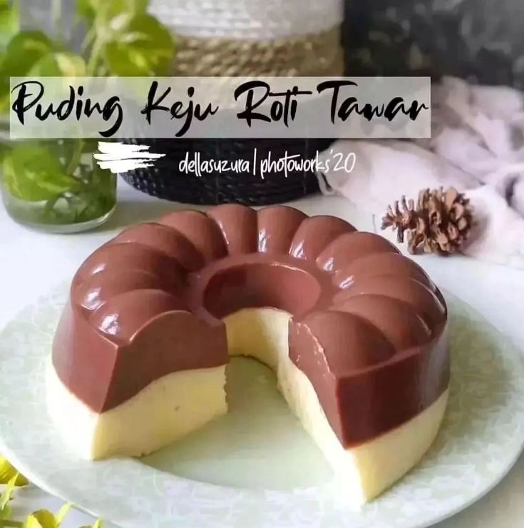 25 Cara membuat puding roti, enak, lembut, dan sederhana