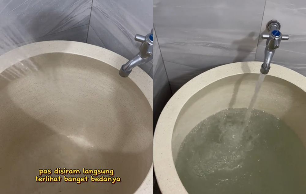 Tanpa digosok kuat, begini cara hilangkan kerak kuning di bak mandi pakai tambahan 1 bahan dapur