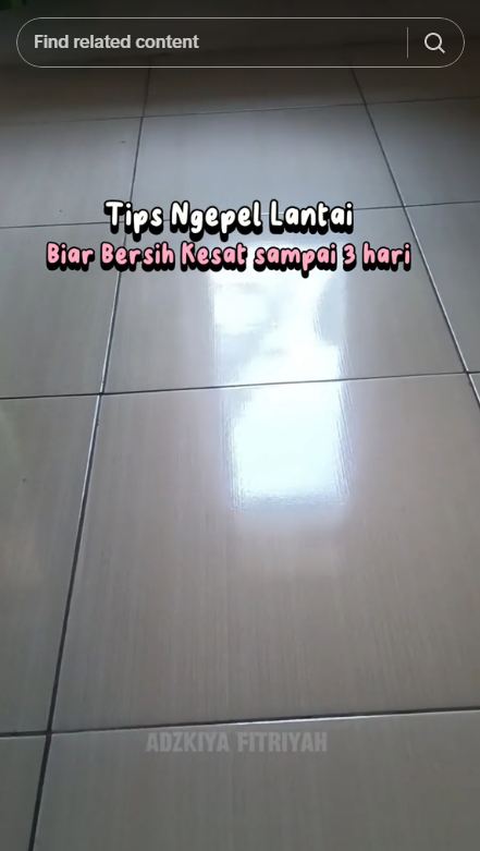 Bukan ditambah garam, ini trik mengepel lantai agar wangi dan kesatnya awet 3 hari pakai 1 bahan dapur