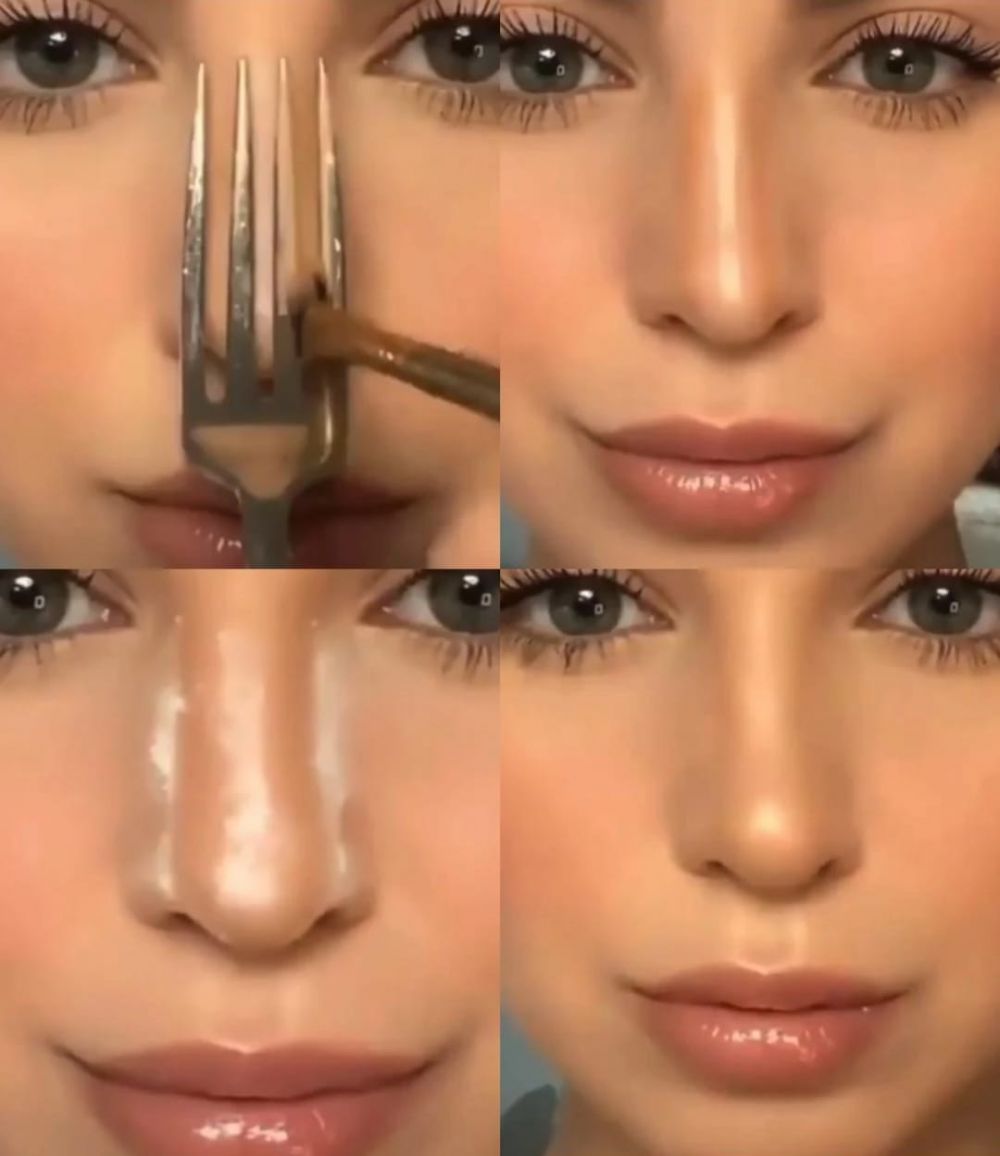 Nggak perlu skill khusus, ini trik kontur hidung yang rapi dan bi