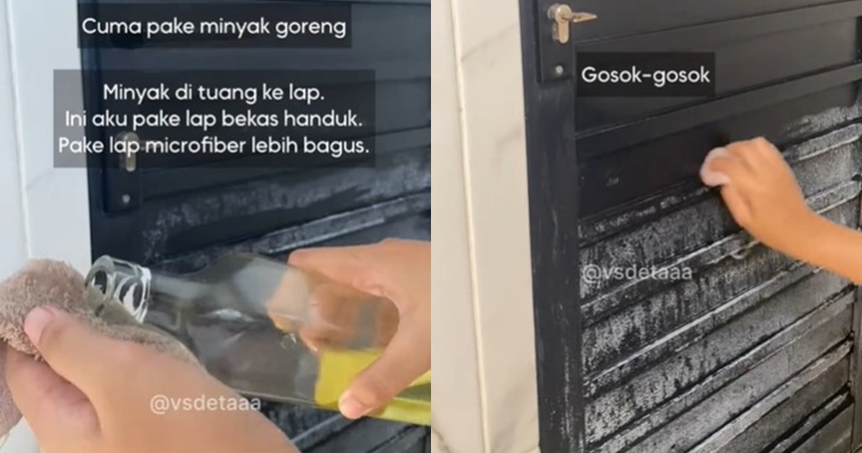 Bukan disikat cairan pembersih, ini trik usir kerak air di pintu kamar mandi pakai 1 bahan dapur