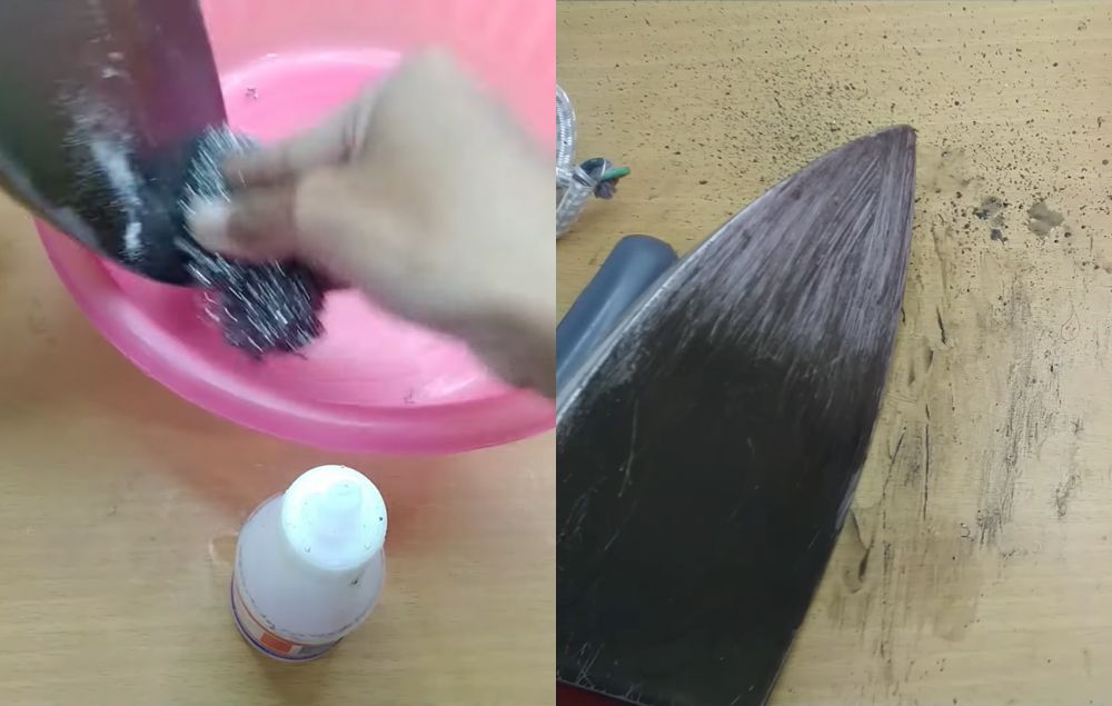 Tanpa diolesi pasta gigi, ini cara hilangkan noda kerak gosong di setrika pakai 3 bahan dapur