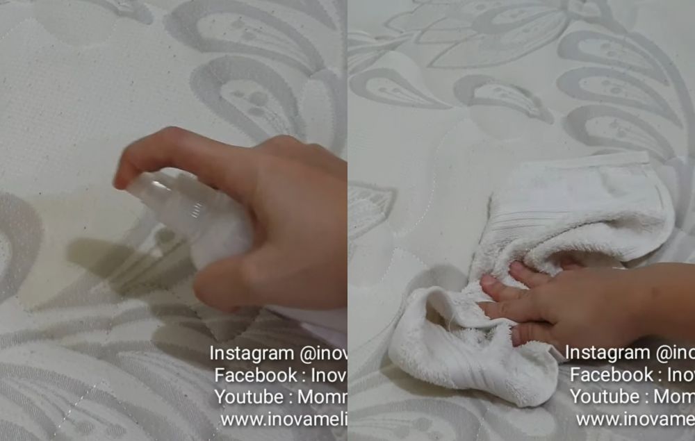 Tak perlu dijemur, ini trik hilangkan bau pesing di kasur pakai tambahan 1 bahan dapur