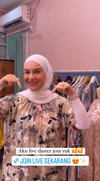 potret terbaru irish bella jualan daster © instagram