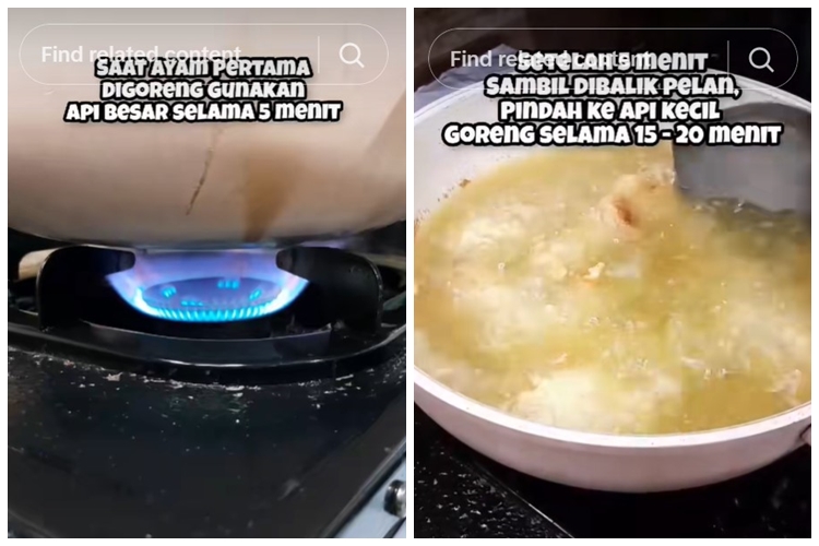 Tak perlu direbus dulu, ini trik menggoreng ayam kentucky agar dagingnya matang hingga ke bagian dalam