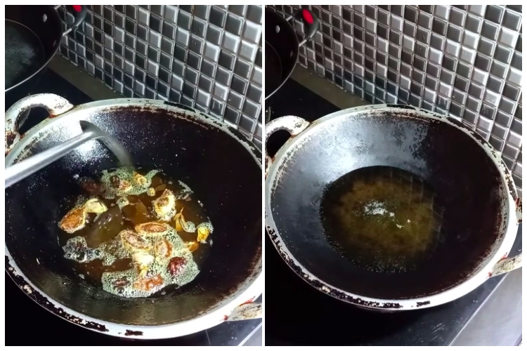 Tanpa perlu disaring, ini cara menghilangkan busa pada minyak goreng dengan 3 bahan dapur