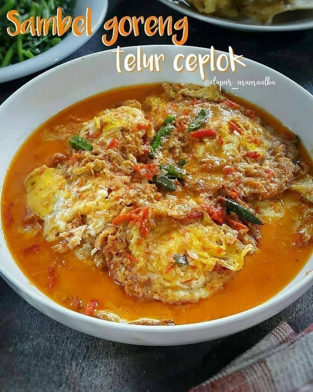 13 Resep olahan telur ceplok aneka bumbu, sedap, enak, kaya rasa, dan mudah dibuat