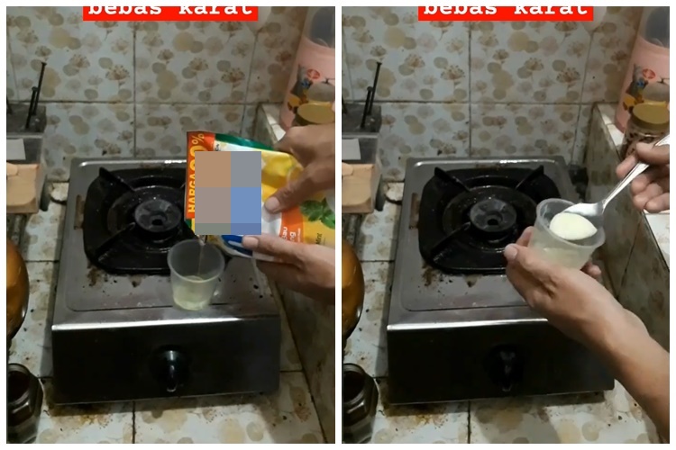 Tanpa direndam air panas, ini cara jitu bersihkan karat dan kerak di tungku kompor pakai 2 bahan dapur