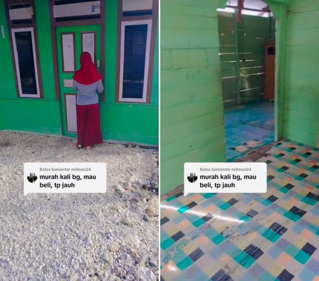 rumah tengah laut © TikTok 