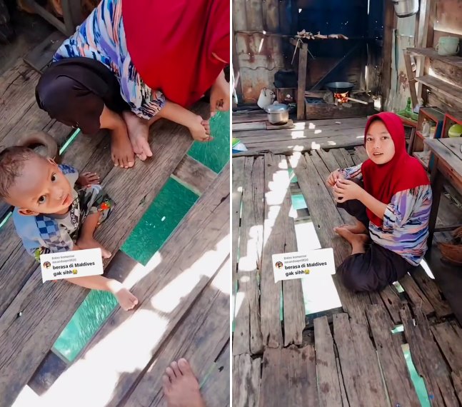 rumah tengah laut © TikTok 