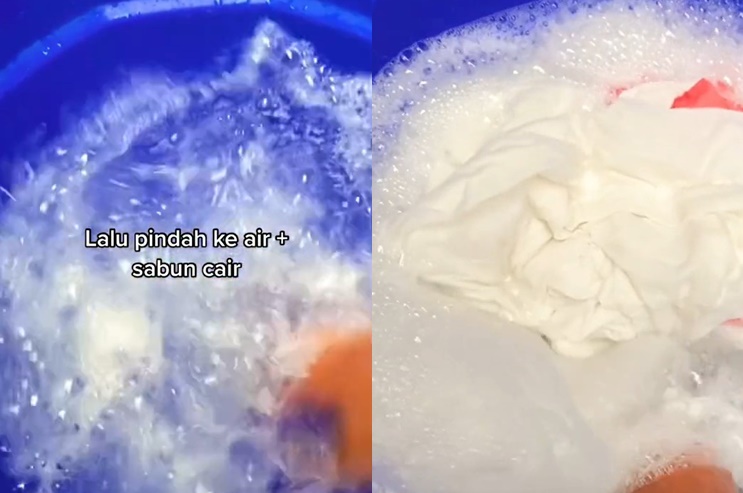 Tanpa disikat, ini trik hilangkan noda bintik hitam akibat jamur di mukena cuma tambah 1 bahan dapur